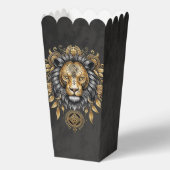 金威厳のあるの獅子の頭に黒い牡丹。 フェイバーボックス (裏面)