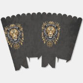 金威厳のあるの獅子の頭に黒い牡丹。 フェイバーボックス (見開き)