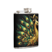 金威厳のあるの輝きにクジャク フラスク (右)