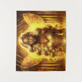 金威厳のあるの魔界のファンタジー女王 タペストリー (正面)