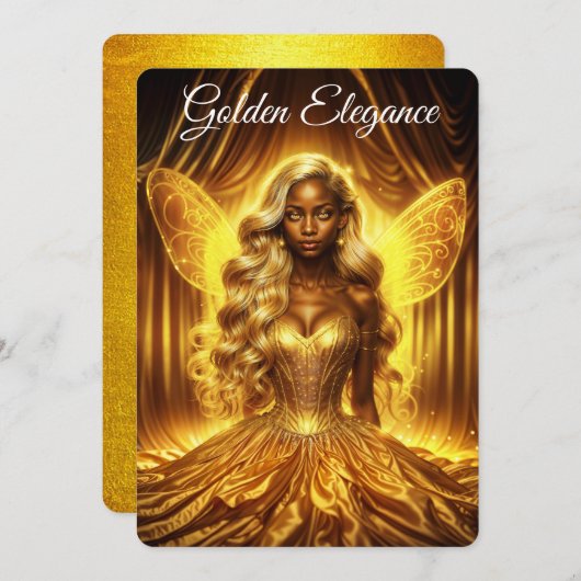 金威厳のあるの魔界のファンタジー女王 招待状 (正面/裏面)