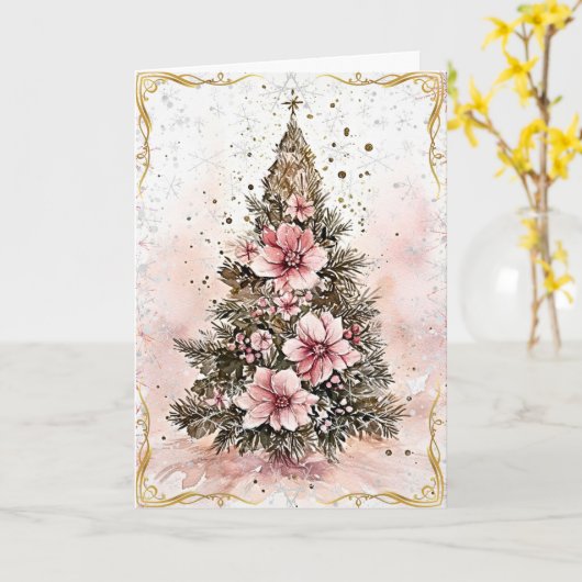 金威厳のある金願い カード (黄色い花)