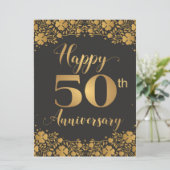 金婚式おめでとう 50周年記念 カード (スタンド正面)