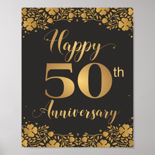 金婚式おめでとう 50周年記念 ポスター (正面)