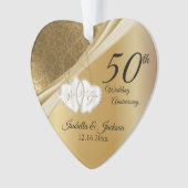 金婚式のお祝いデザイン(50周年記念)💕 オーナメント (正面)