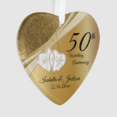 金婚式のお祝いデザイン(50周年記念)💕 オーナメント (正面)