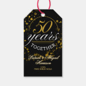 金婚式のお祝いパーティー 50年連れ添った仲 ギフトタグ (正面)