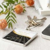 金婚式の宗教的な結婚記念日  キーホルダー (側面)
