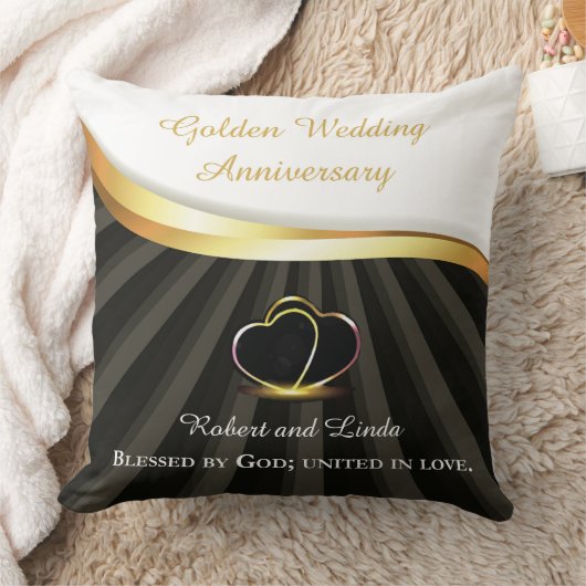 金婚式の宗教的な結婚記念日 クッション (ブランケット)