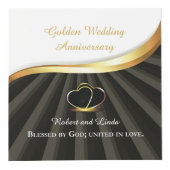 金婚式の宗教的な結婚記念日 フォトキューブ (右)