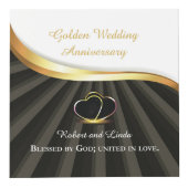 金婚式の宗教的な結婚記念日 フォトキューブ (正面)