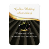 金婚式の宗教的な結婚記念日 マグネット (縦)