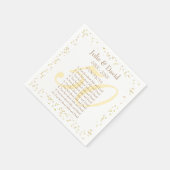 金婚式の豆知識 スタンダードカクテルナプキン (角)
