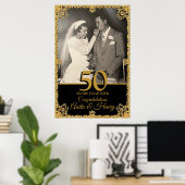 金婚式50周年記念ウェルカムサイン・パーティー ポスター (ホームオフィス)