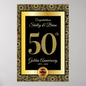 金婚式50周年記念ウェルカムサイン ポスター (正面)