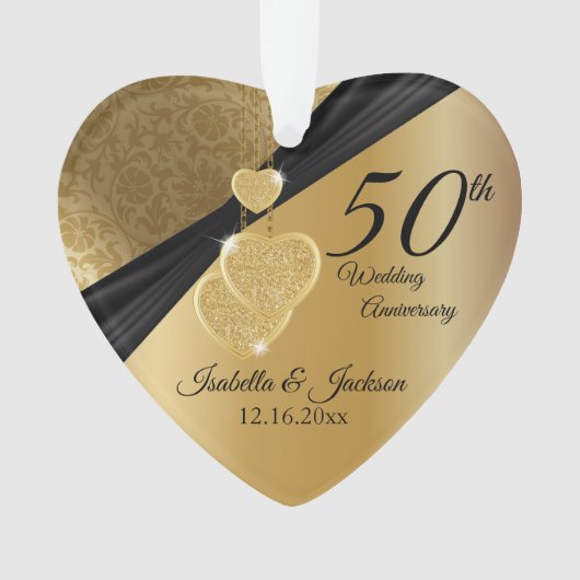 金婚式50周年記念ギフトデザイン オーナメント (正面)