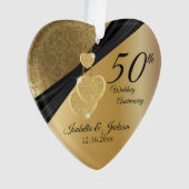 金婚式50周年記念ギフトデザイン オーナメント (正面)