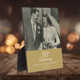 金婚式50周年記念コンフェティフォト フォトプラーク