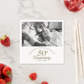 金婚式50周年記念写真 スタンダードカクテルナプキン (インサイチュ)