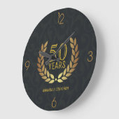 金婚式50周年記念 ラージ壁時計 (傾斜)