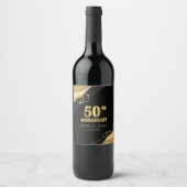 金婚式50周年記念 ワインラベル (正面)