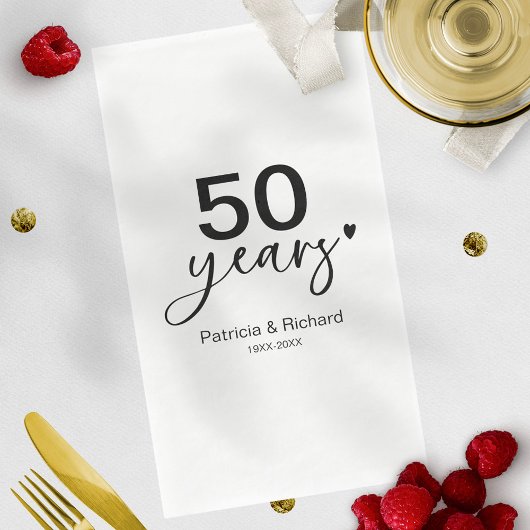 金婚式50周年 ブラック＆ホワイト