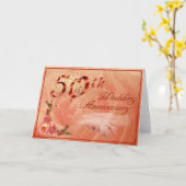 金婚式 カード (黄色い花)