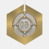 金婚式 ガラスオーナメント (裏面)