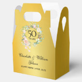 金婚式 ローズフラワー 50周年記念 フェイバーボックス (オープン)