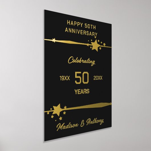 金婚式 箔ポスター (レイダウン)