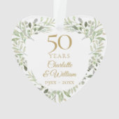 金婚式(結婚50周年)グリーンインテリア オーナメント (裏面)