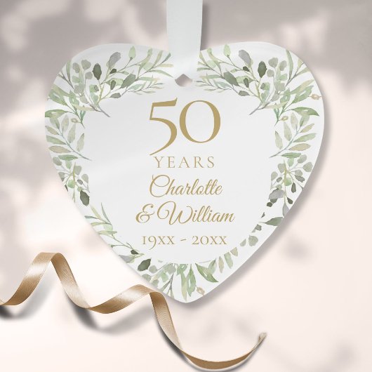 金婚式(結婚50周年)グリーンインテリア オーナメント