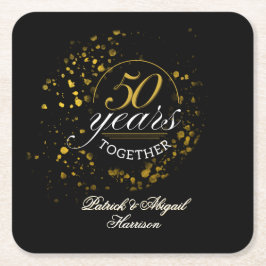 金婚式 50周年記念パーティー スクエアペーパーコースター