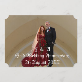 金婚式 50周年記念 夫婦の写真 招待状