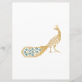 金孔雀のカスタムな結婚式メニュー メニュー (裏面)