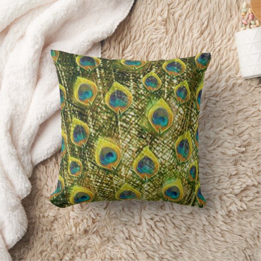 金孔雀 クッション (ブランケット)