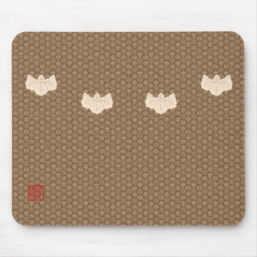 金字切紋月川銅福 マウスパッド (正面)