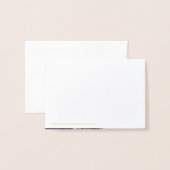 金実在箔ありがと結婚う| (写真付き) 箔カード (裏面封筒付き)