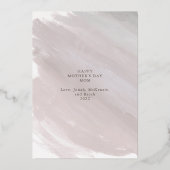 金実在箔とフォトママママママママザーズデイカード 箔シーズンカード (裏面)