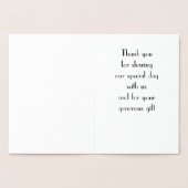 金実在箔アールデコありがとうご結婚ざいます 箔カード (内部)