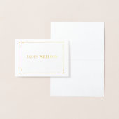 金実在箔アールデコ結婚の設置用カード 箔カード (ディスプレー)