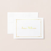 金実在箔アールデコ結婚座席表 箔カード (裏面封筒付き)