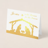 金実在箔イエスが理由出生カード2 箔カード (正面)