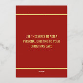 金実在箔スノーフレークMerry Christmas Card 箔シーズンカード (裏面)