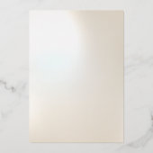 金実在箔スポットモダン真珠光沢エレガント 箔招待状 (裏面)