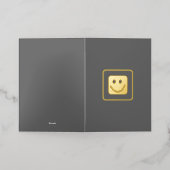 金実在箔スマイルカスタム折り畳みカード 箔シーズンカード (外側レイダウン)