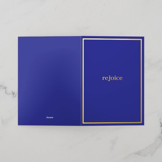 金実在箔テンプレート折り畳みカード 箔シーズンカード (外側レイダウン)