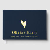 金実在箔ハートエレガントゲスモダント ゲストブック (正面)