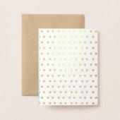 金実在箔ハートベビーシャワー恵み 箔カード (裏面封筒付き)