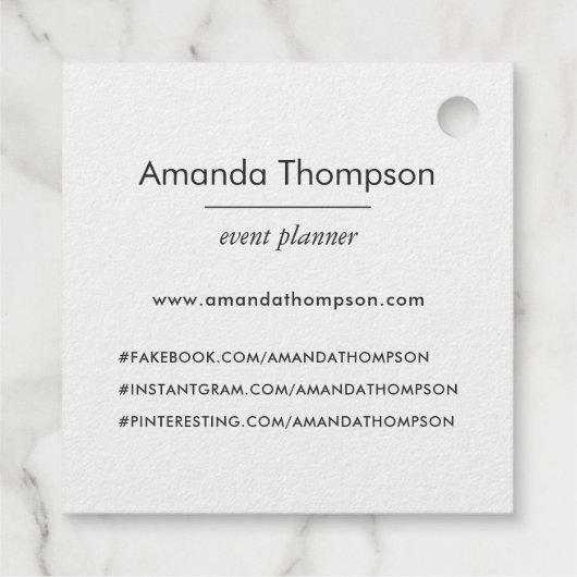 金実在箔パイナップルパーティープランナー フェイバータグ (裏面)